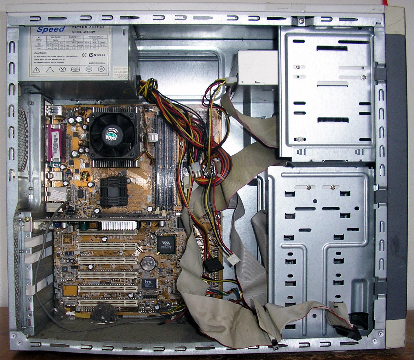 Untested, dusty Abit interior